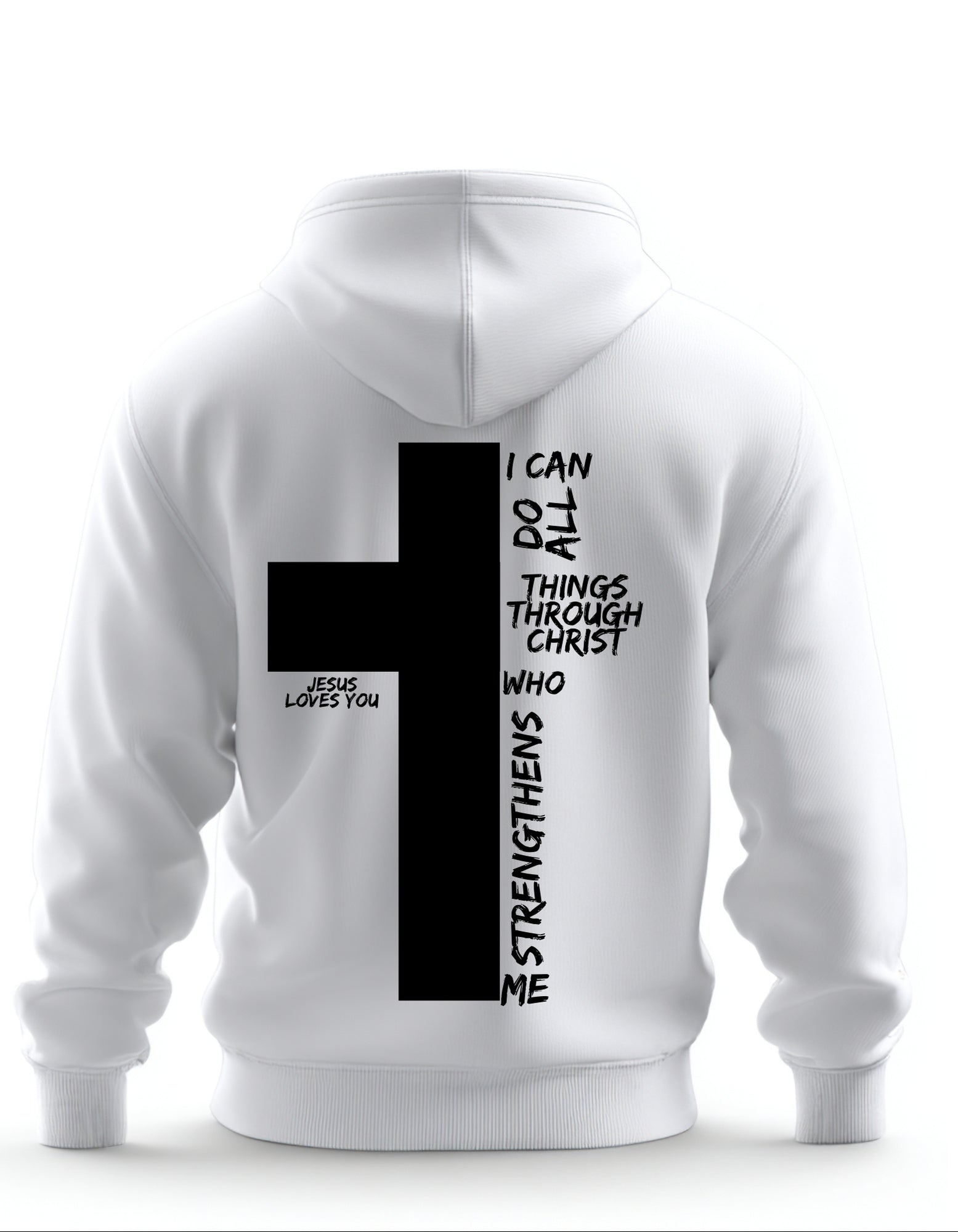 White Hoodie - I can do all